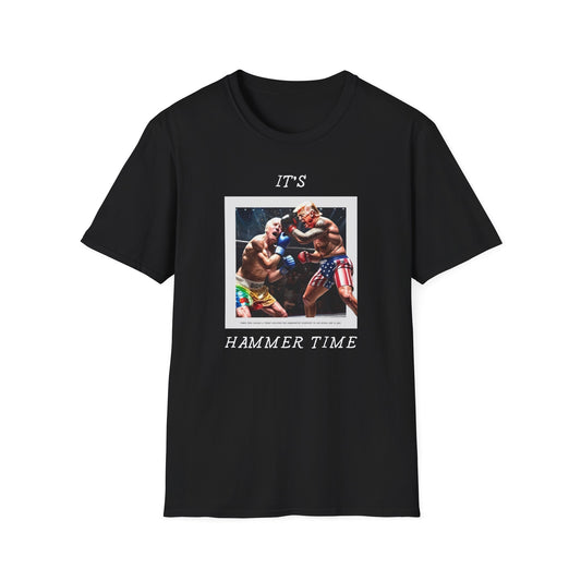 Trump vs. Biden 2024 Political MMA Tee - 'It's Hammer Time'